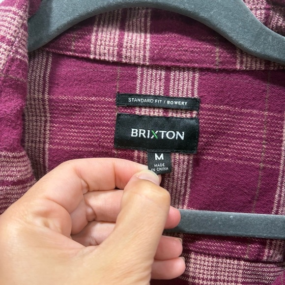 Men’s Brixton Bowery flannel button down shirt - Picture 6 of 8